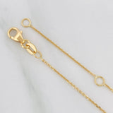 Classic Link Chain Zigzag 1.8g / 18 in / 0.7mm Yellow Gold 18K
