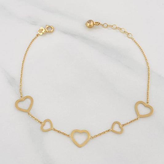 Pulso Aro Seguido 1.65g / 7 3/4 in / 1.1mm Oro Amarillo 18K