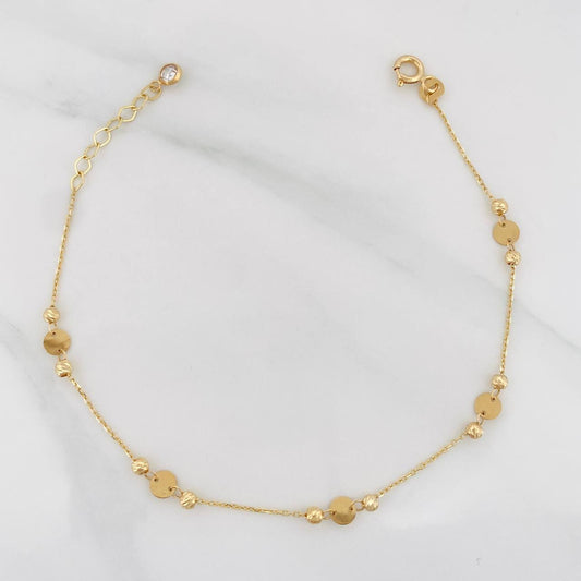 Pulso Aro Seguido 1.55g / 7 3/4 in / 2.5mm Oro Amarillo 18K