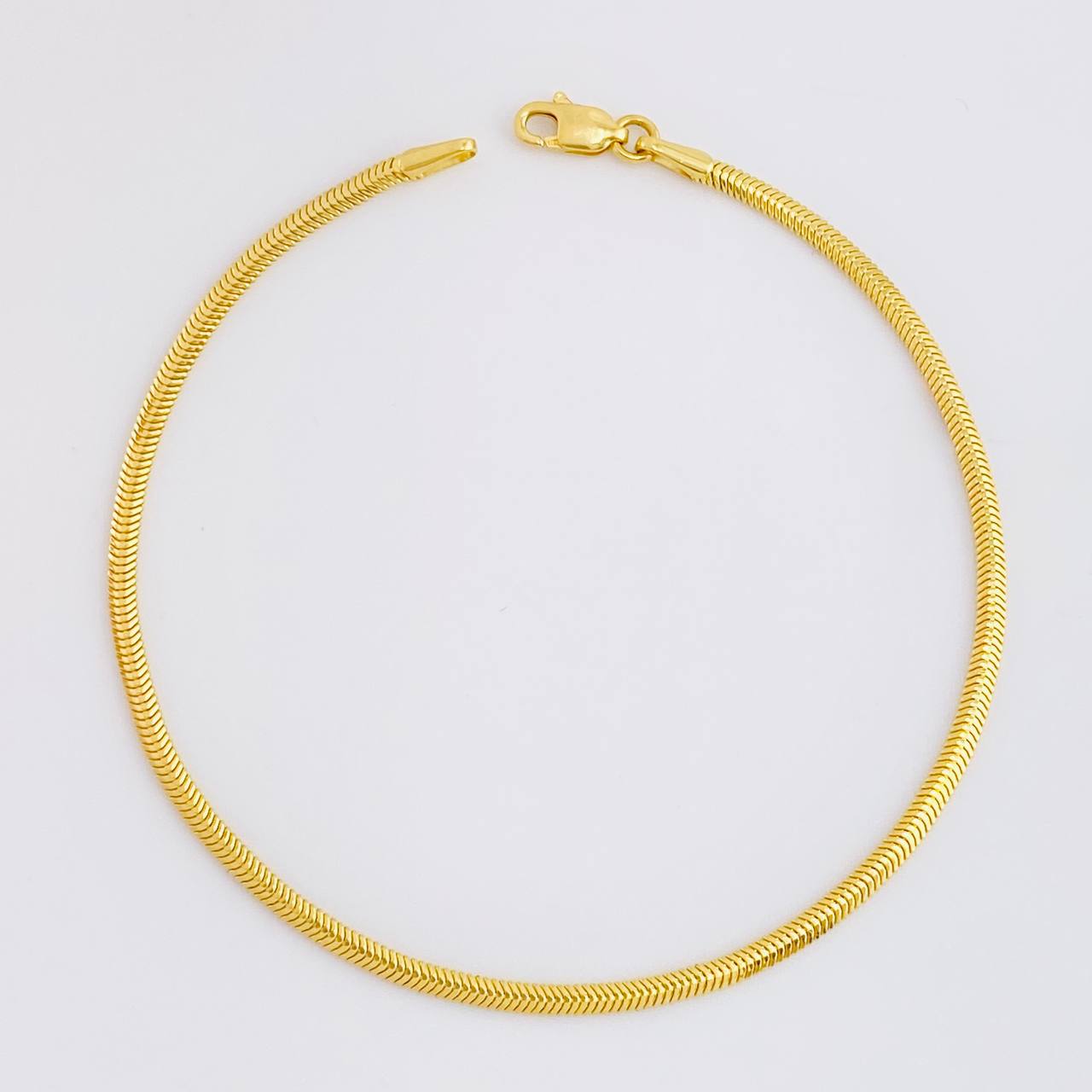 Pulso Serpiente 2.45g / 7 1/2 in / 2.1mm Oro Amarillo 18K