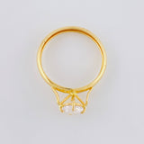 Anillo Solitario Cuatro Garras 1.3g / T7 1/4 Oro Amarillo 18K