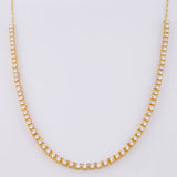 Cadena Tenis 6.4g / 18 in / 2.5mm Oro Amarillo 18K