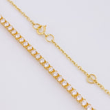 Cadena Tenis 6.4g / 18 in / 2.5mm Oro Amarillo 18K