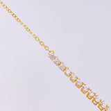 Cadena Tenis 6.4g / 18 in / 2.5mm Oro Amarillo 18K