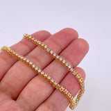 Cadena Tenis 6.4g / 18 in / 2.5mm Oro Amarillo 18K
