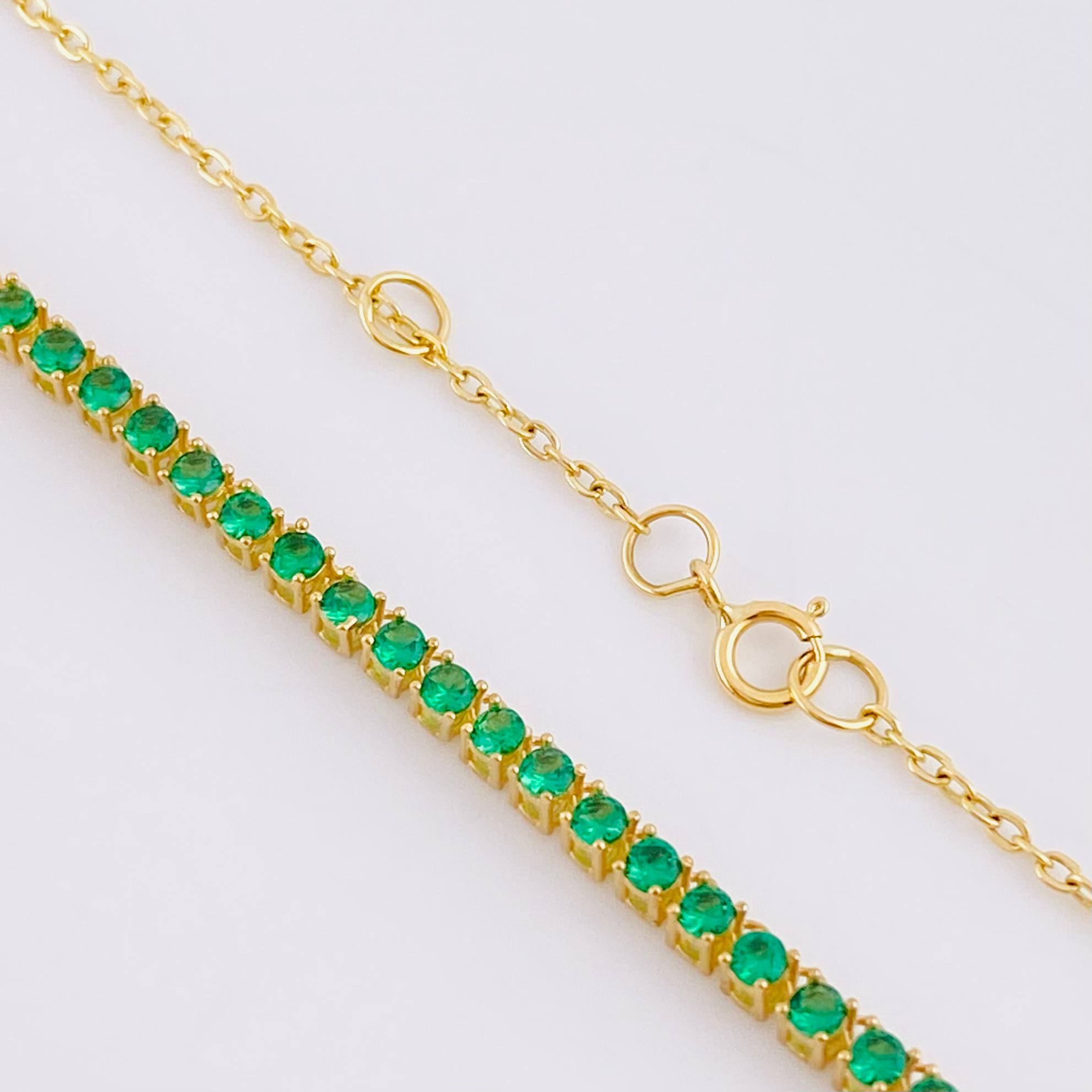 Cadena Tenis 4.4g / 16 in / 2.5mm Oro Amarillo 18K
