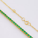 Cadena Tenis 4.4g / 16 in / 2.5mm Oro Amarillo 18K