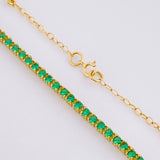 Cadena Tenis 4.45g / 20 in / 2.5mm Oro Amarillo 18K