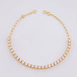Pulso Modulable Tenis 5.4g / 7 3/4 in - 7 1/4 in / 3mm Oro Amarillo 18K