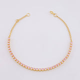 Pulso Modulable Tenis 2.95g / 7 1/4 in - 6 1/2 in / 2mm Oro Amarillo 18K
