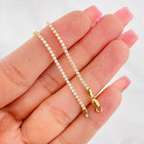 Pulso Tennis 1.9g / 6 1/2 in / 1.6mm Oro Amarillo 18K