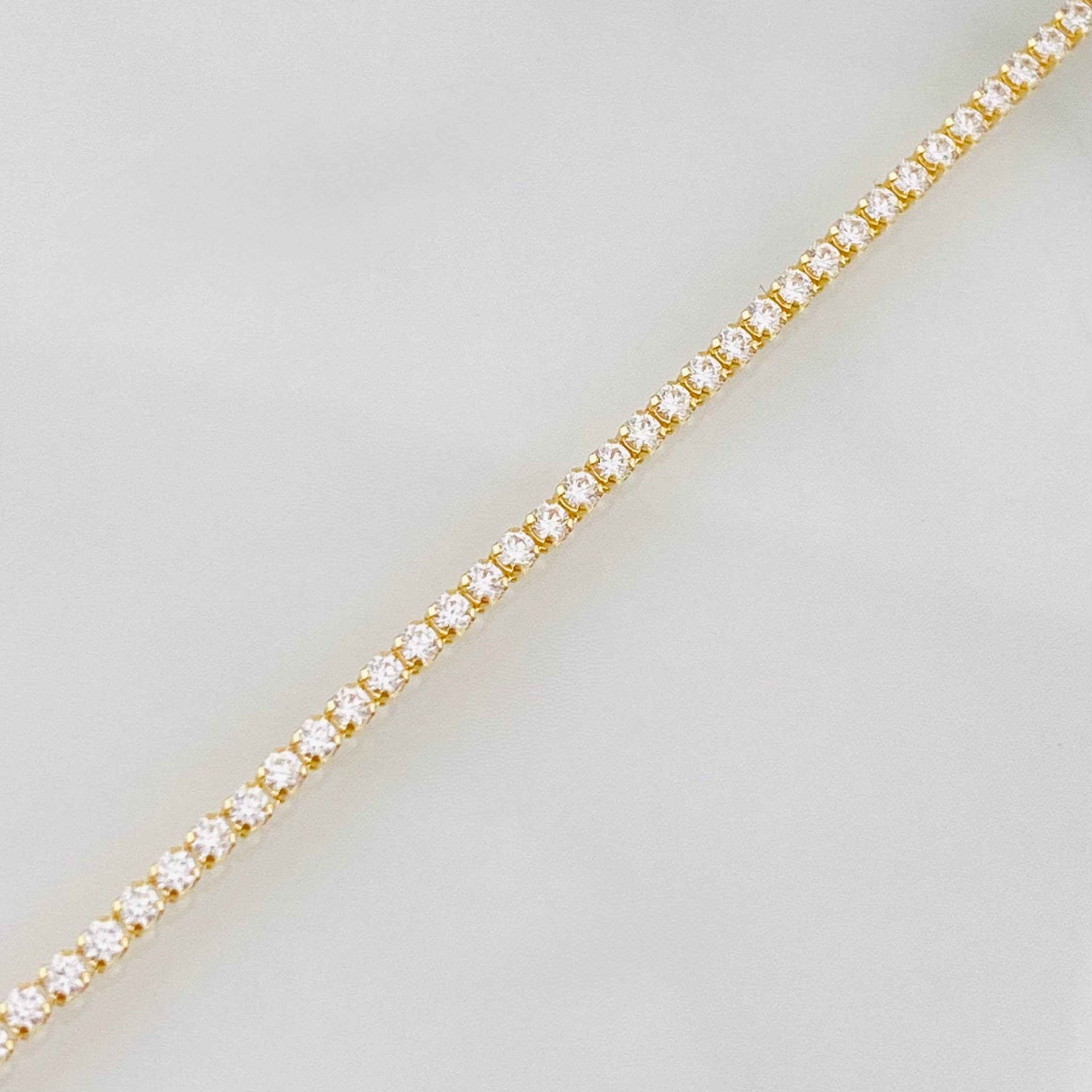 Pulso Tennis 1.9g / 6 1/2 in / 1.6mm Oro Amarillo 18K