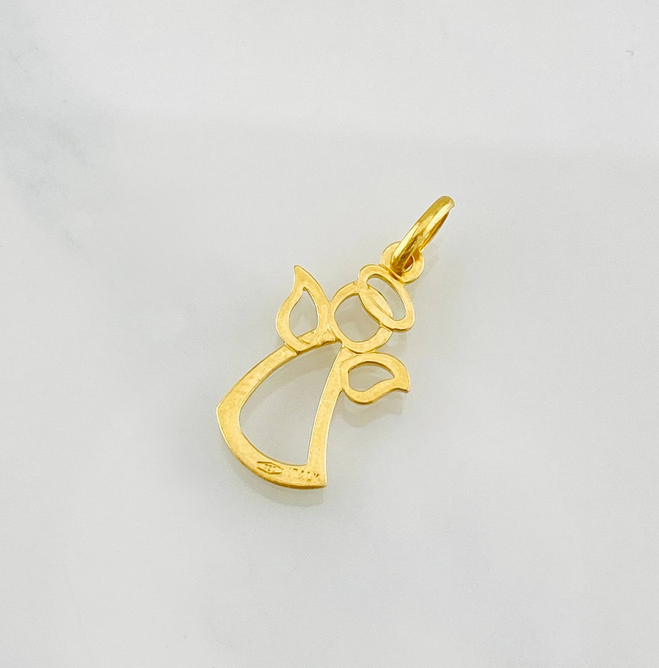 Pendant Angel 0.75g / 3/4 in Yellow Gold 18K