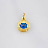 Dije Ojo Turco 0.95g / 1/2 in Oro Amarillo 18K