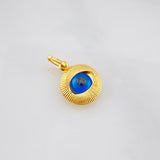 Dije Ojo Turco 0.95g / 1/2 in Oro Amarillo 18K
