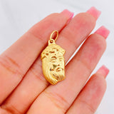 Dije Rostro Cristo 1.65g / 1 1/4 in Oro Amarillo 18K