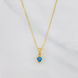 Set Cadena Veneciana + Dije Ojo Turco / 1.45g / 18 in Oro Amarillo 18K