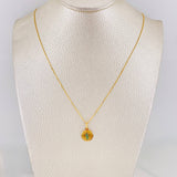 Set Cadena Veneciana + Dije San Benito / 1.5g / 18 in Oro Amarillo 18K