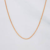 Cadena Veneciana 1.2g / 45cm / 0.6mm Oro Rosa 18K
