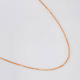 Cadena Veneciana 1.2g / 45cm / 0.6mm Oro Rosa 18K