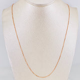 Cadena Veneciana 1.2g / 45cm / 0.6mm Oro Rosa 18K