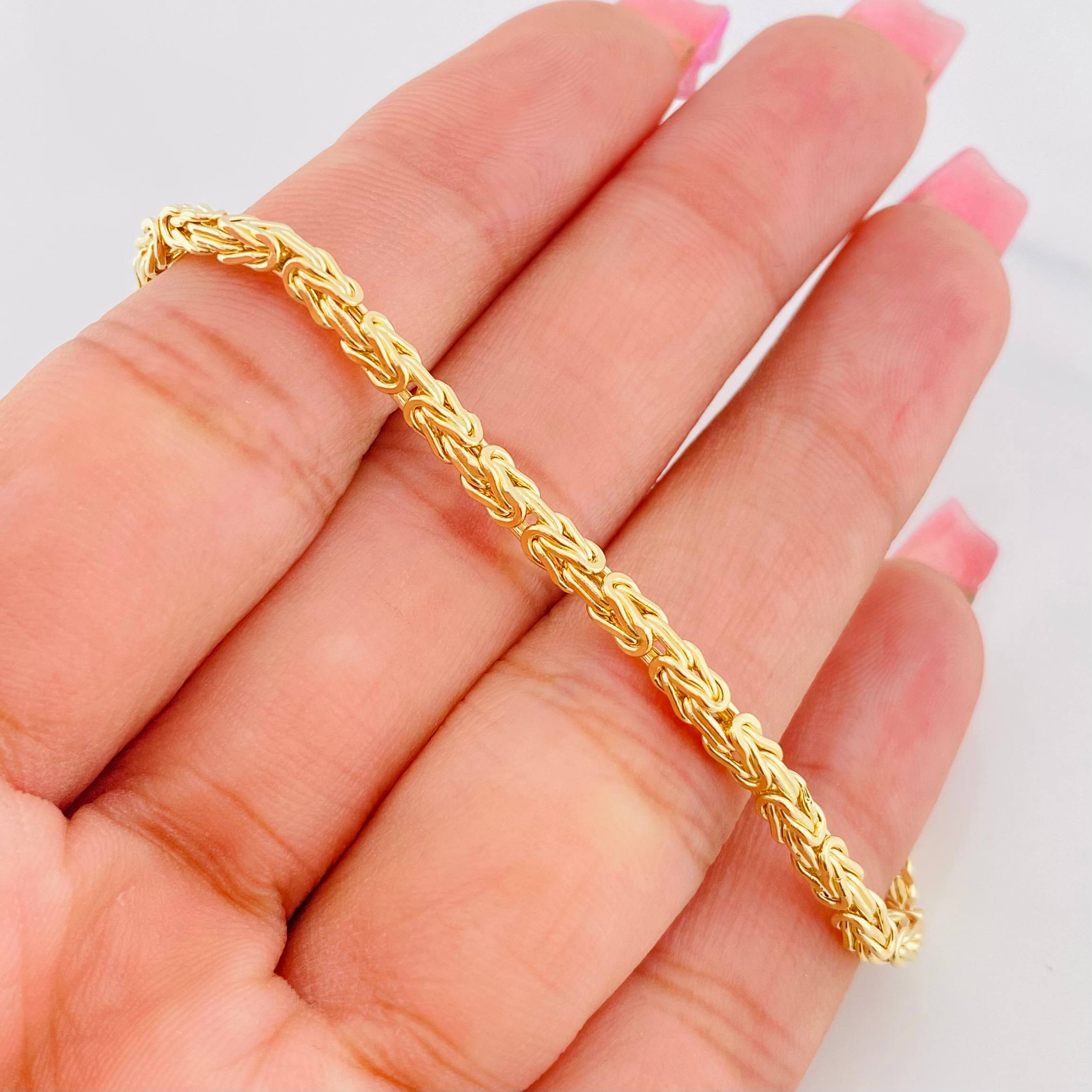 Bracelet Byzantine 6.55g / 8 1/4 in / 2.73mm Yellow Gold 18K