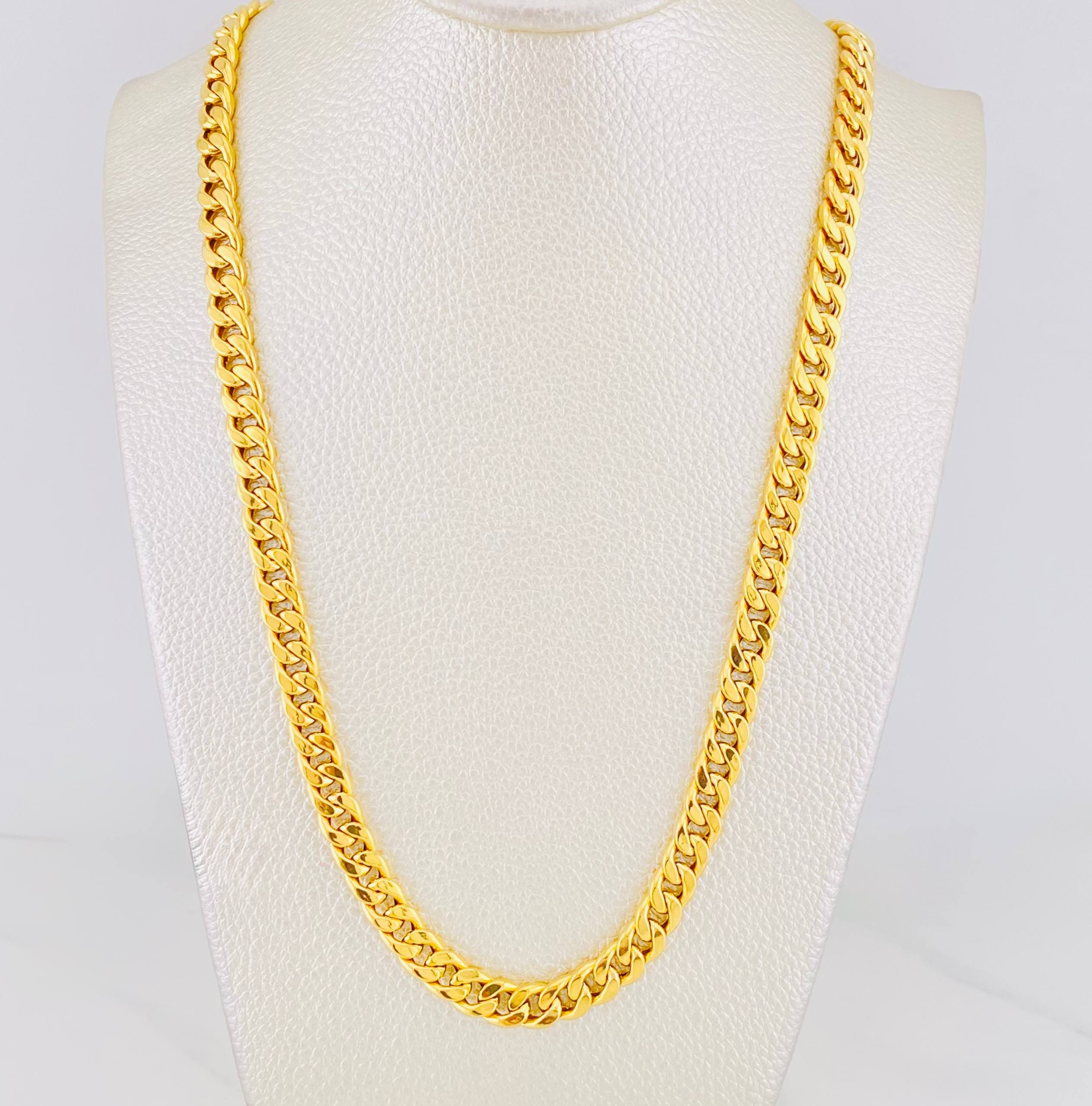 Cuban Links 11.8g / 24 in / 6.8mm 18K Yellow Gold