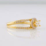 Anillo Solitario Circular 2.15g / T7 1/4 Oro Amarillo 18K