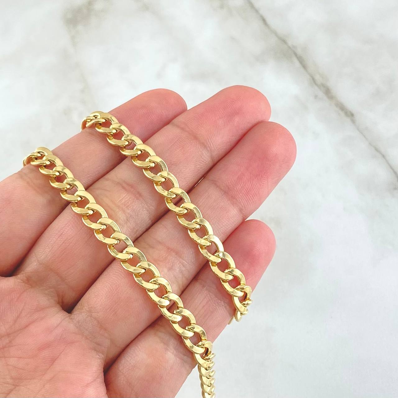 Cadena Cubana 14.55gr / 60cm / 5.5mm Oro Amarillo +0 18K ©