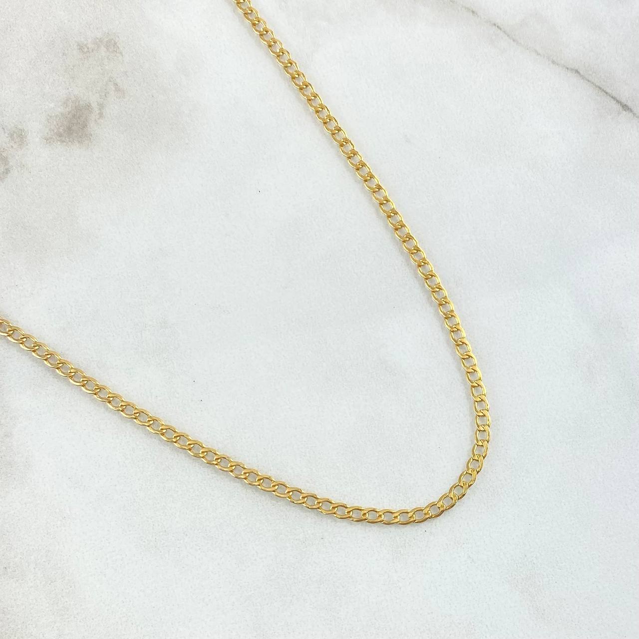 Cuban Links 3.3gr / 60cm / 2.4mm Yellow Gold +0 18K ©