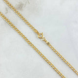 Cuban Links 3.3gr / 60cm / 2.4mm Yellow Gold +0 18K ©