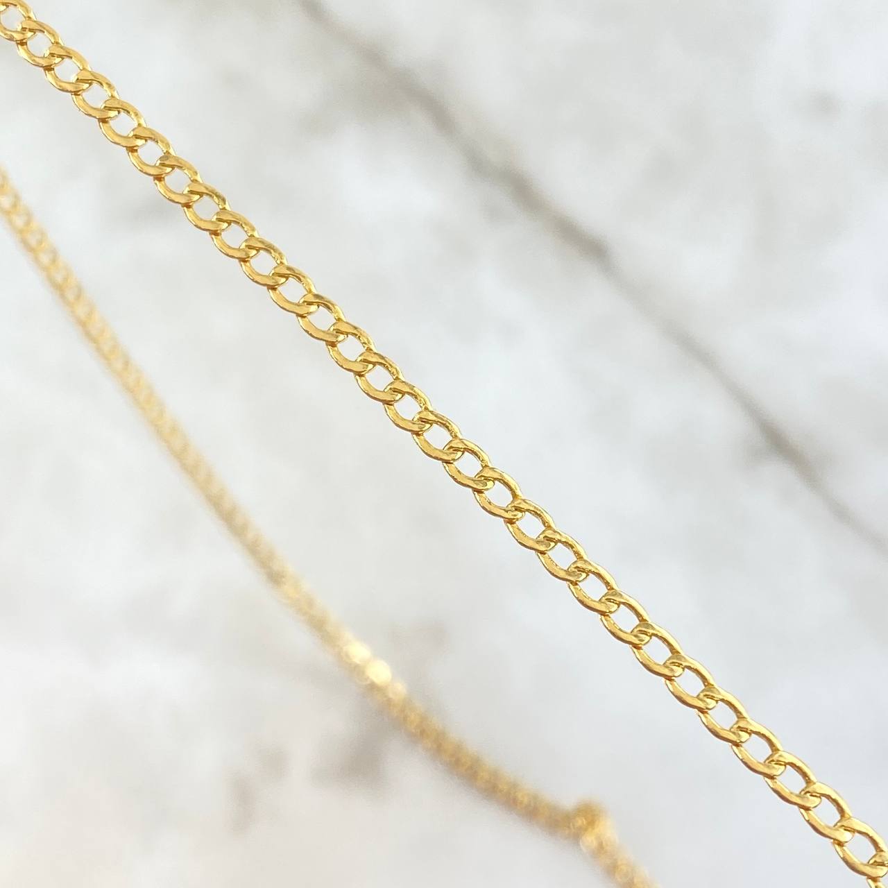 Cuban Links 3.3gr / 60cm / 2.4mm Yellow Gold +0 18K ©