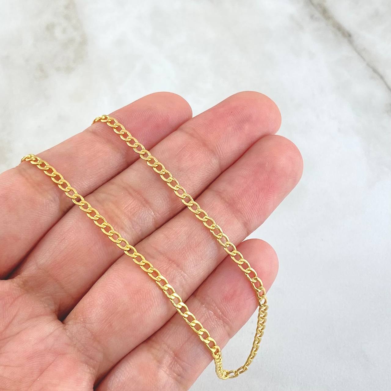 Cuban Links 3.3gr / 60cm / 2.4mm Yellow Gold +0 18K ©