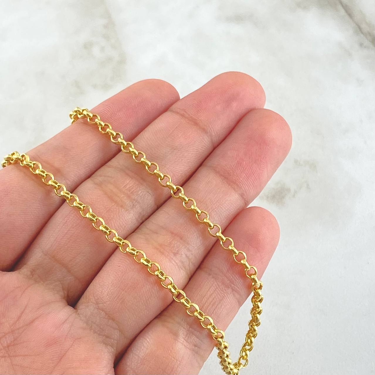 Cadena Roll-On 4.7gr / 60cm / 2mm Oro Amarillo +3 18K