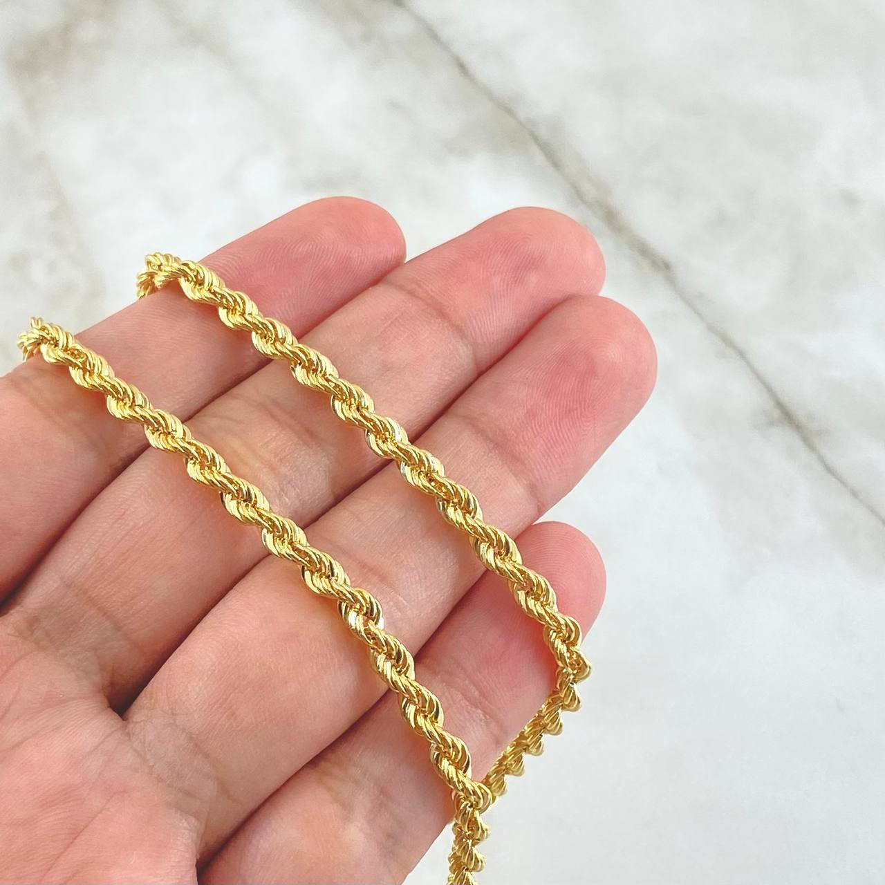 Rope Chain 6.7gr / 50cm / 3.6mm Yellow Gold +3 18K ©