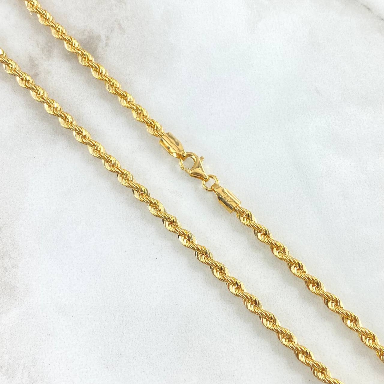 Cadena Lazo 5.5gr / 45cm / 3.6mm Oro Amarillo +3 18K ©