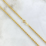Rope Chain 1.95gr / 60cm / 2.1mm Yellow Gold +3 18K ©
