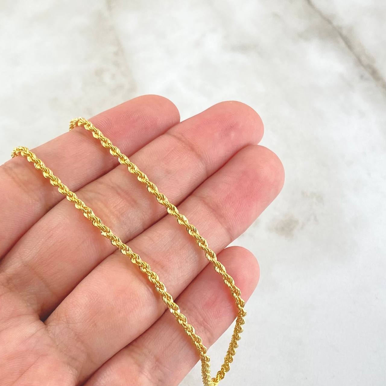Rope Chain 3.55gr / 23.6in / +3 18K Gold ©