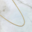 Cadena Plana 3.65gr / 50cm / 2mm Diamantada Tres Oros +3 18K