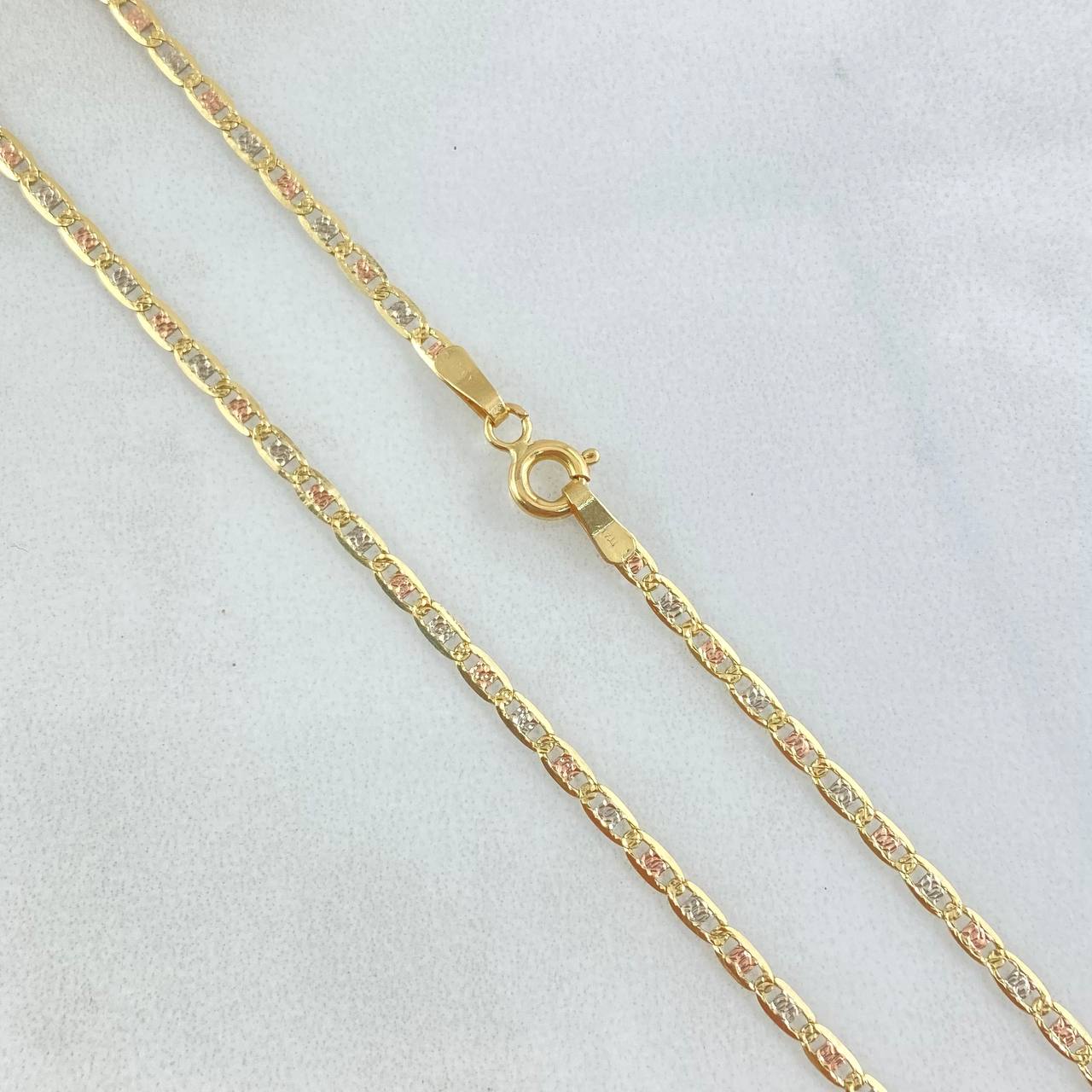 Flat Anchor Chain 4.35gr / 23.6in / +3 18K Gold