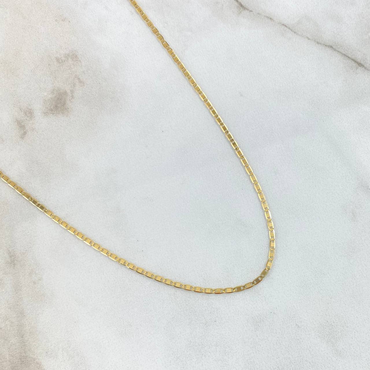 Cadena Plana 2.65gr / 60cm / 1.5mm Oro Amarillo +3 18K *