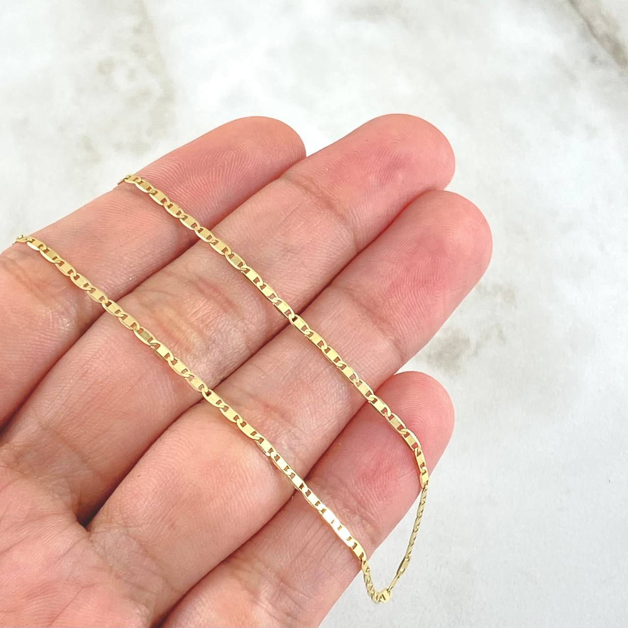 Flat Anchor Chain 2.6gr / 60cm (23.6in) / +3 18K Gold