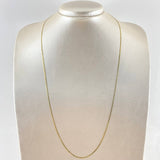 Cadena Plana 2.65gr / 60cm / 1.5mm Oro Amarillo +3 18K *
