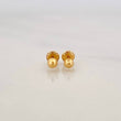 Stud Earrings Medium Bead 0.6g / in / 4mm 18K Yellow Gold
