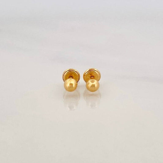 Topos Media Bola 0.6g / in / 4mm Oro Amarillo 18K