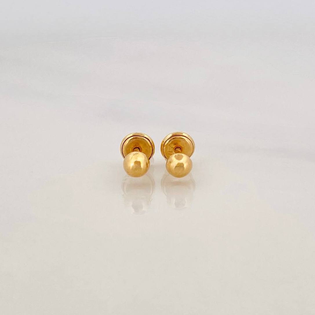 Topos Media Bola 0.65g / in / 4mm Oro Amarillo 18K