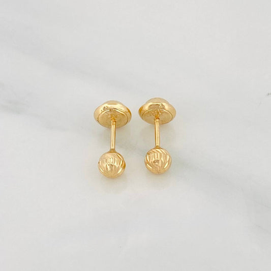 Topos Bola Diamantada 0.5g / in / 4mm Oro Amarillo 18K
