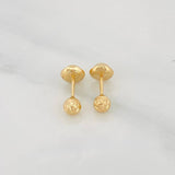 Topos Bola Diamantada 0.5g / in / 4mm Oro Amarillo 18K