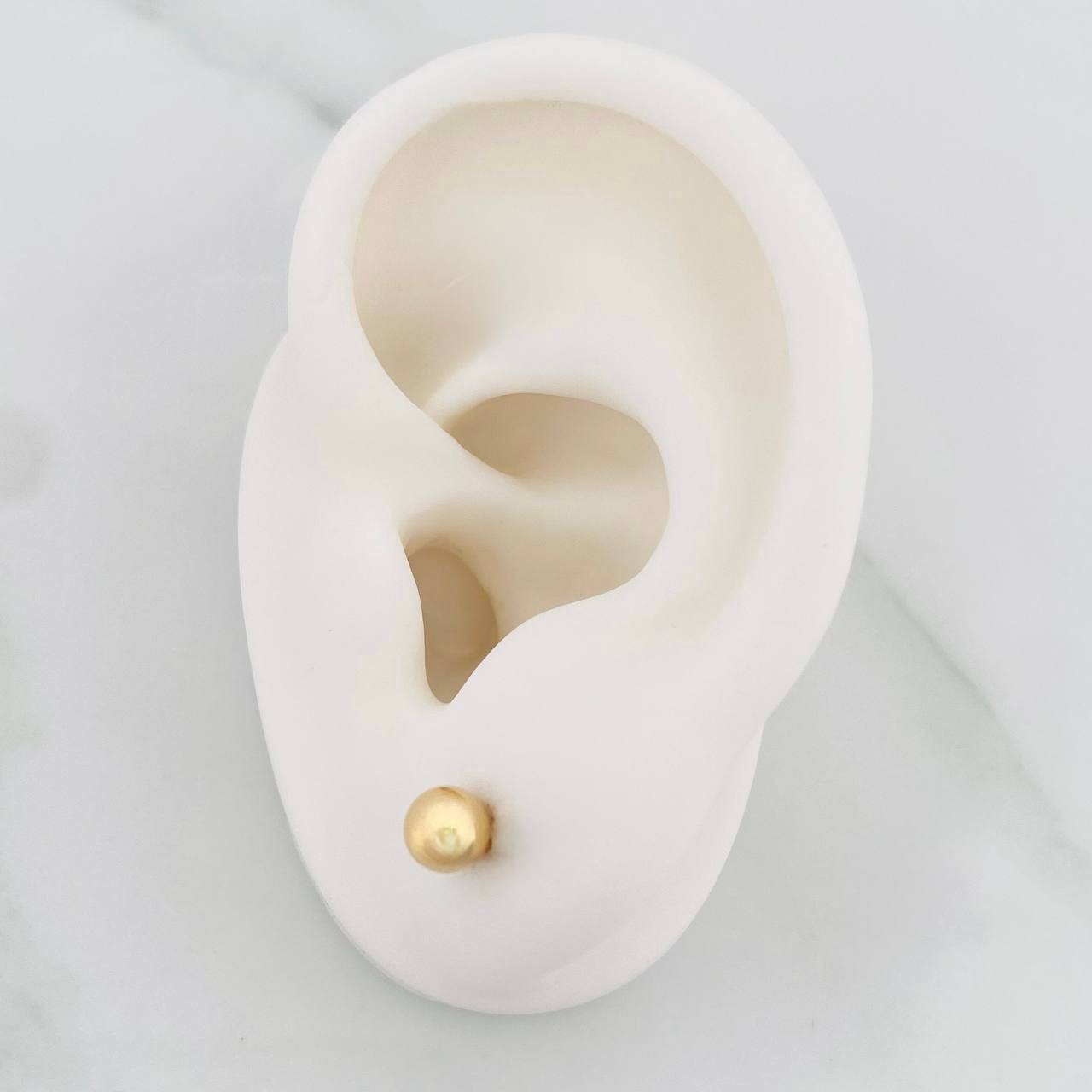 Topos Bola Lisa 0.5g / in / 5mm Oro Amarillo 18K