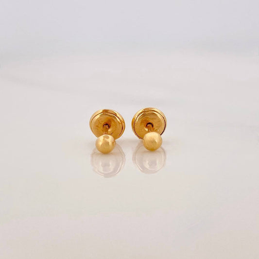 Topos Media Bola 0.5g / in / 3mm Oro Amarillo 18K